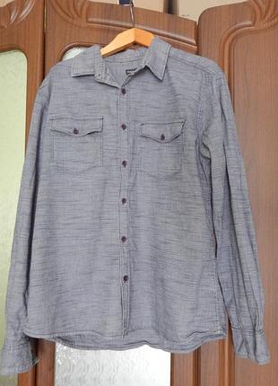 👍 класна фірмова чоловіча котонова рубашка 🧷