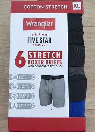 Упаковка вранглер мужские трусы боксеры размер xl. набор трусов боксеров из 6шт.
