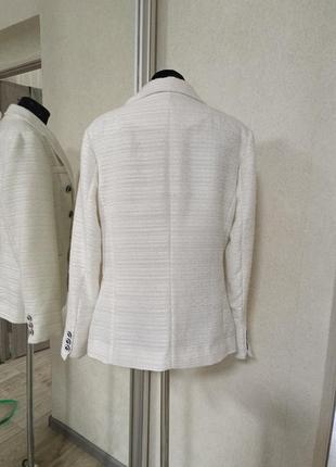 Madeleine двубортный пиджак жакет блейзер белый5 фото