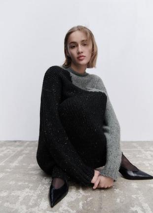 Объемный свитер zara оверсайз 2