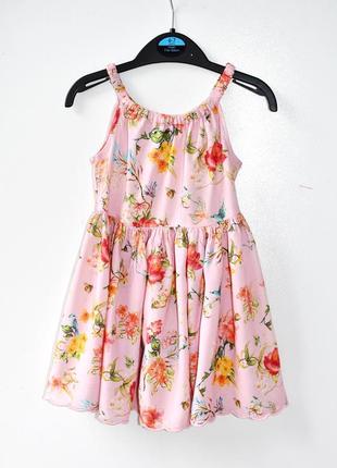 Next дуже красива натуральна сукня в квітковий принт