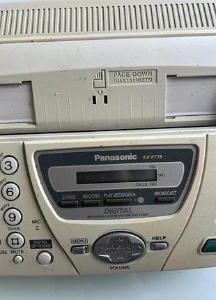 Факс panasonic kx-ft78 на термобумаге 3