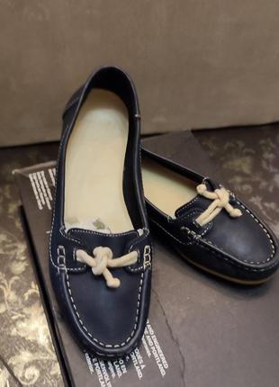 Clarks 24 см. р 37,5-38 оригинал топсайдеры балетки лоферы кларкс кларксы clark's мокасины удобные тапочки кожа натуральные кожаные