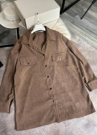 Женская оверсайз-рубашка