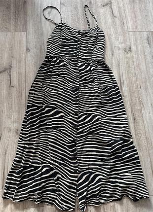 Сукня з принтом зебри h&m