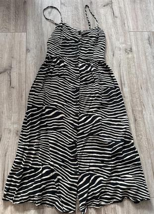 Платье с принтом зебры h&m