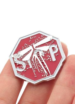 Значок цикады знак stop цикада the last of us брошка один из нас pin дорожный знак...