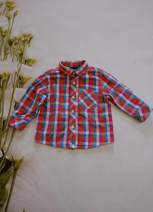 Детская рубашка, размер на 9-12 месяцев.
