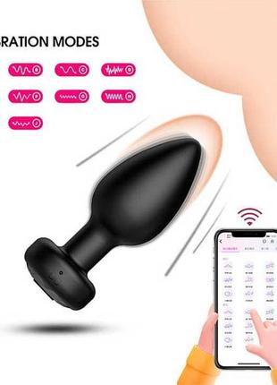 ♂️♀️смарт анальная пробка usb - 3,5 см - анальные игрушки