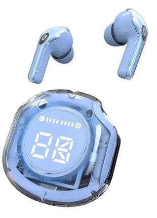 Наушники с кейсом, беспроводные  стильные с ярким дизайном ( лёгкие и удобные наушники ) ultrapods pro  синие