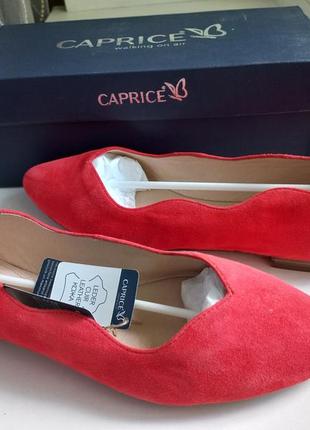 Балетки caprice,замша