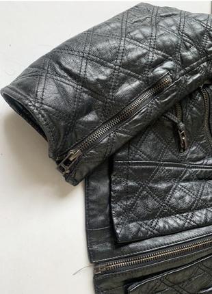 Кожаная куртка zara3 фото