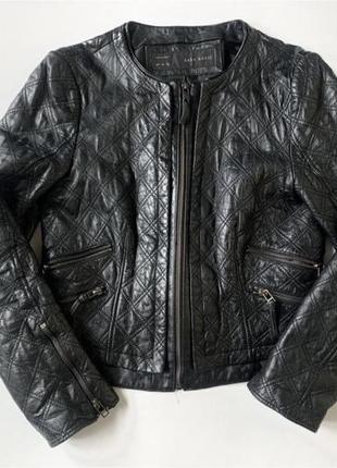Кожаная куртка zara4 фото
