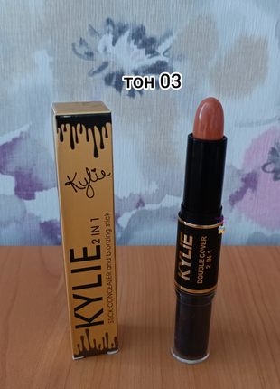 Консиллер бронзатор kylie 2in1 stick concealer and bronzing кайли 2 в 11 фото