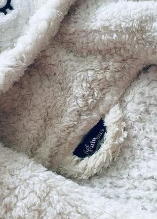 Махровый халат совушка 11-12 рок. банный, фвктурный флис, теплый. на море или в бассейн. состояние: идеаль4 фото