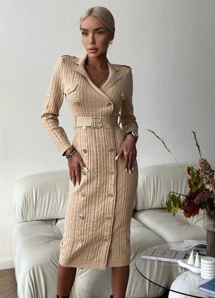 Бандажное платье в стиле balmain