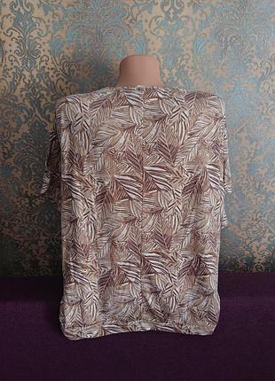 Летняя блуза футболка большой размер батал 50 /52 блузка3 фото