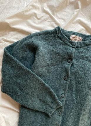 100% шерсть качественный теплый кардиган на пуговицах базовый, однотонный, классический, обмен