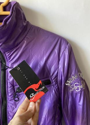 Нова демісезонна жіноча підліткова фіолетова курточка sarah chole for bad girls з утеплювачем