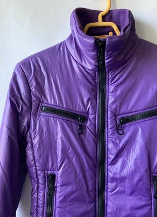 Нова демісезонна жіноча підліткова фіолетова курточка sarah chole for bad girls з утеплювачем7 фото