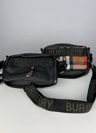 Борсетка burberry сумка кросс боди женская / мужская8 фото