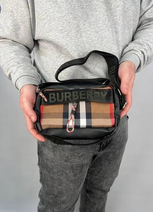 Борсетка burberry сумка кросс боди женская / мужская2 фото