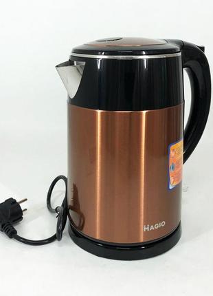 Электрочайник magio mg-490, 1240вт, 1.5л, хороший электрический чайник, тихий электрический чайник6 фото