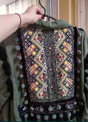 Брендовая лёгкая куртка. zara р 48 - 503 фото