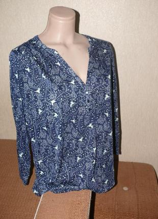 Кофточка в птичке, большой размер, очень классная