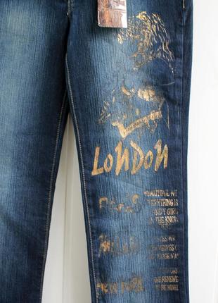 Dsquared2 джинсы с вставками золотистыми, италия6 фото