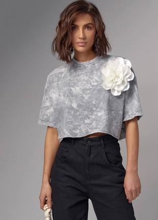 Футболка с цветком 🇹🇷🇹🇷