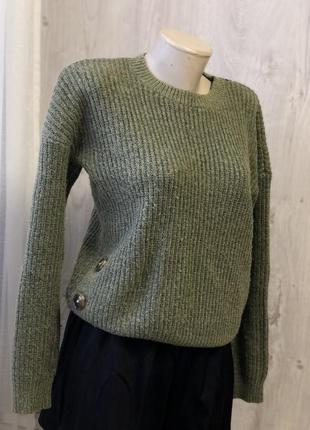 В’язана кофта хакі