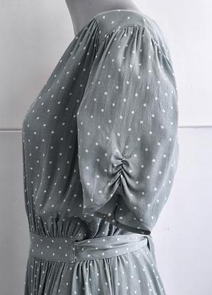 Сукня міді  h&m з принтом  горох8 фото