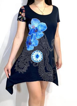 Сукня літня  жіноча desigual квітковий принт дуже гарна та зручна1 фото