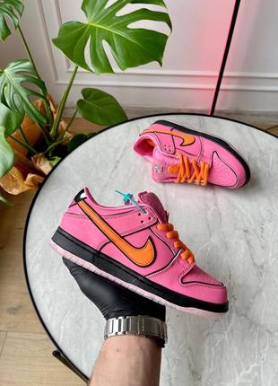 Кроссовки nike sb dunk low the powerpuff girls blossom9 фото