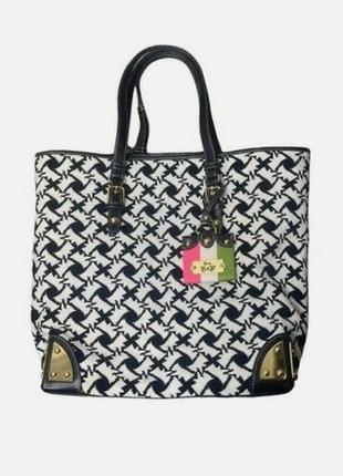Оригінальна рідкісна велика сумка - шопер juicy couture houndstooth scottie