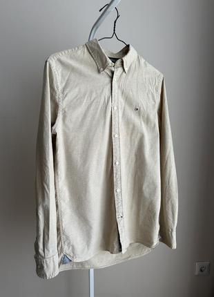 Мужская рубашка томми tommy hilfiger flex