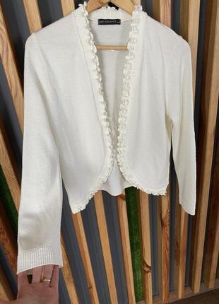 Айвори/молочная/кремовая накидка с крючком