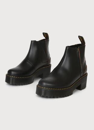Сапоги мартинсы dr.martens rometty ii black vintage smooth leather chelsea boots