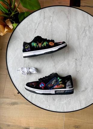 Кроссовки nike dunk low pro sb x neckface «black’9 фото