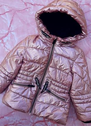 Демисезонная куртка на девочку c&amp;a, курточка теплая1 фото