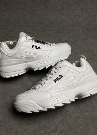 Кожаные кроссовки fila disruptor2 фото