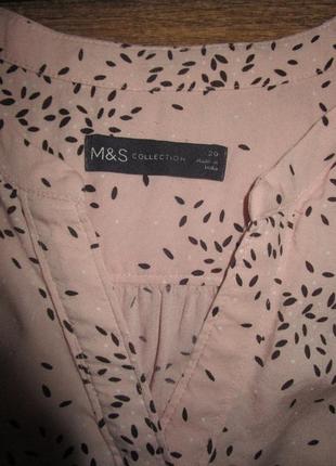 Блуза вискоза р. 20 цвет пудра2 фото
