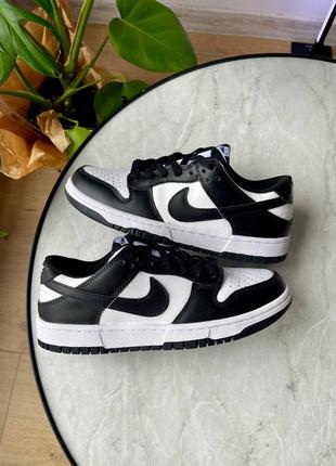 Кросівки nike dunk low retro white black panda7 фото