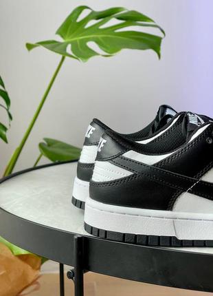 Кросівки nike dunk low retro white black panda6 фото