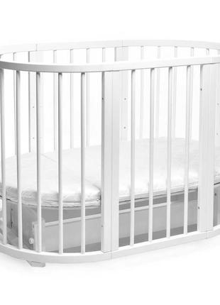 Ліжко бук "обрій" колір - білий, без шухляди ds-8011 (1)2 фото