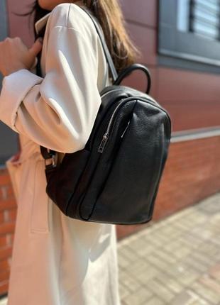Кожаный рюкзак женский италия2 фото