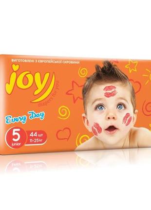 Подгузники joy, р 5 (11-25 кг) 44 шт + 18 шт haggis