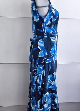 100% льон сукня міді marks & spencer з принтом3 фото