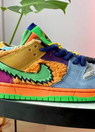 Кроссовки nike sb dunk low x grateful dead bears multicolor5 фото